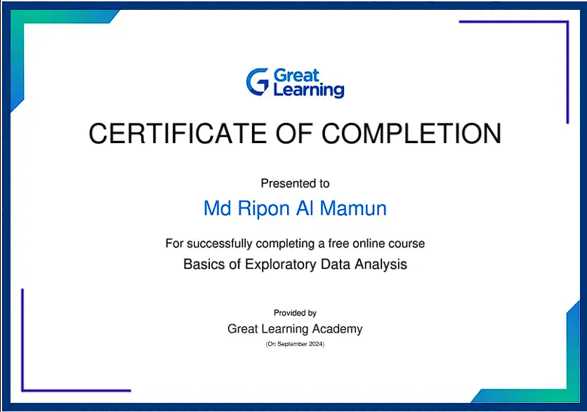 Basics of Exploratory Data Analysis – Great Learning
